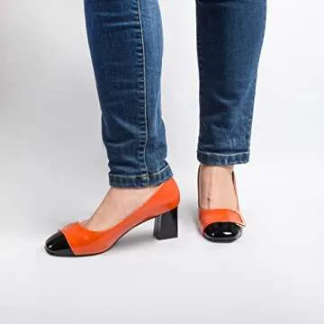 Trendy ANN CREEK Angela Orange Pump Shoes for Women