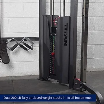 Titan Fitness Functional Trainer Double Stack Cable Trainer