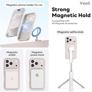 Vooii Magnetic Case for iPhone 17 Pro Max Magsafe Compatible