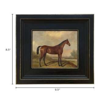 Schooner Bay Co. – William Barraud Hunter in Landscape Oil Painting Print on Canvas in Rustic Fram...