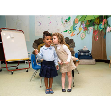 French Toast Toddler Pleated Jumper with Bow - Khaki