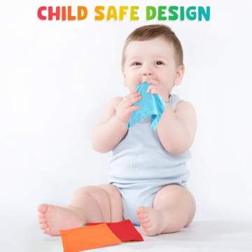 FCSONU Montessori Wooden Baby Tissue Box Toy for Infants