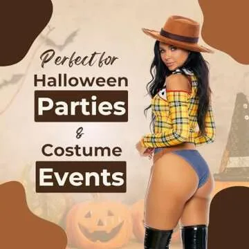 Forplay Women's Playtime Sheriff Sexy Cowboy Movie Character Costume Adult Costume, Yellow, S/M