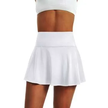 LXNMGO Women’s High Waist Pleated Skirt with Pockets