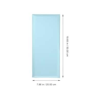 DECHOUS 5Pcs 3D Anti-Collision Wall Padding, Wall Cushion Padding for Kids, Blue Upholstered Wall Panels Headboard Panels for Kids Playroom Wall, 20x8in