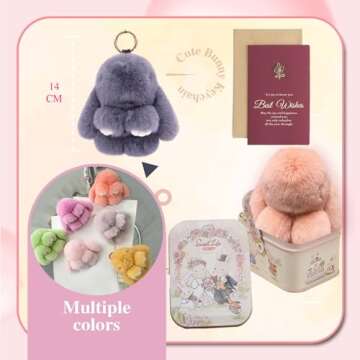 Bunny Lulu Bunny Keychain | Handmade Plush Bunny Gift