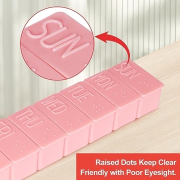 2Pack Weekly Pill Organizer for Daily Vitamin Management