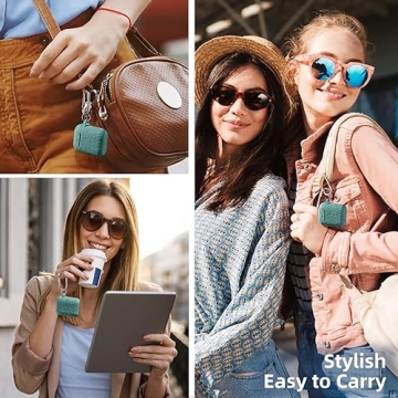 Lerobo Flower Engraved AirPods Case Cover Pine Green