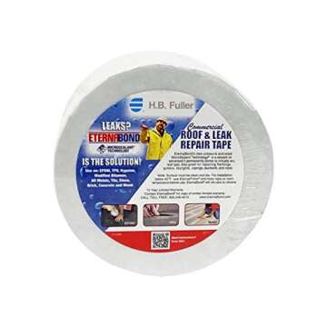 EternaBond RoofSeal White 4" x50' MicroSealant UV Stable RV Roof Seal Repair Tape | 35 mil Total Thi...