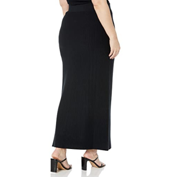 The Drop Women's Tyler Rib Sweater Skirt - Black, XL