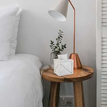 Karisky Rustic Farmhouse Tissue Box Holder with Easy Refill