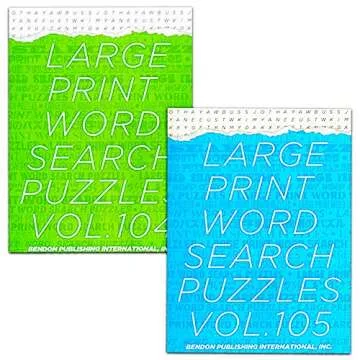 Large Print Word Search Books for Adults Super Set -- 6 Jumbo Word Find Puzzle Books with Large Print Plus Pens, and Bookmark (Over 800 Pages Total)