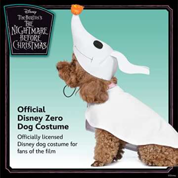 Disney for Pets Halloween Nightmare Before Christmas Zero Costume - Extra Extra Large - | Halloween ...