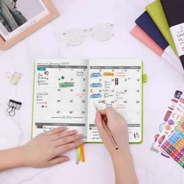 JUBTIC Undated Planner for Productivity and Goals Management