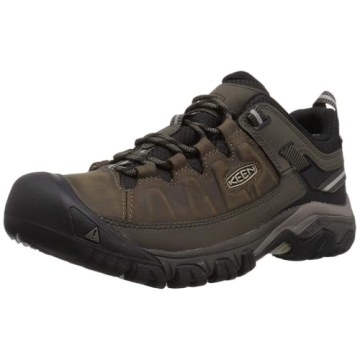 KEEN Men's Targhee 3 Low Waterproof Hiking Shoes - 10.5 Bungee Cord/Black