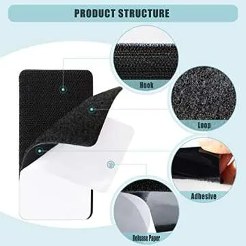 Heavy Duty Hook and Loop Tape for Carpets and Crafts