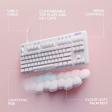 Logitech G713 Gaming Keyboard with RGB Lighting and Comfort