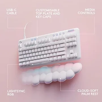 Logitech G713 Gaming Keyboard with RGB Lighting and Comfort