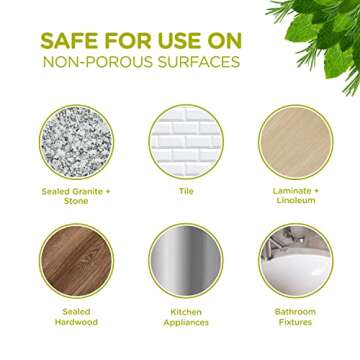 Sapadilla Multi-Surface Countertop Spray - Rosemary + Peppermint - Made with 100% Pure Essential Oil Blends, Multi-Purpose Household Cleaner, Aromatic, Plant Based, Biodegradable, 16 Ounce (Pack of 1)