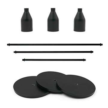 WillGail Set of 3 Matte Black Candle Holders for Taper Candles, Modern Decorative Candlestick Holder for Table, Centerpiece for Wedding, Dinning, Party, Fits Thick&Led Candles