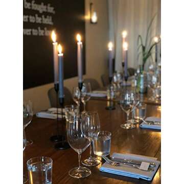 WillGail Set of 3 Matte Black Candle Holders for Taper Candles, Modern Decorative Candlestick Holder for Table, Centerpiece for Wedding, Dinning, Party, Fits Thick&Led Candles