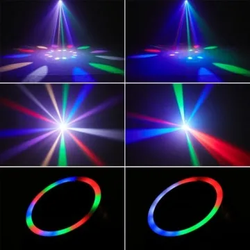 Olaalite Mini Moving Head Light - Compact 30W LED DJ Stage Lights with Halo Effects