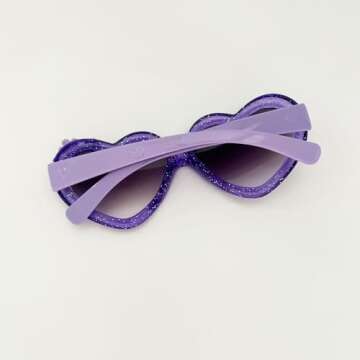 OZPYKAE Girl Heart Flower Sunglasses,Heart Shaped Cute Glasses UV 400 Protection Outdoor Girl Boy Gifts Eyewear Sunglasses