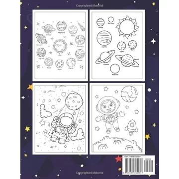 Solar System Coloring Book for Kids, Ages 3-7