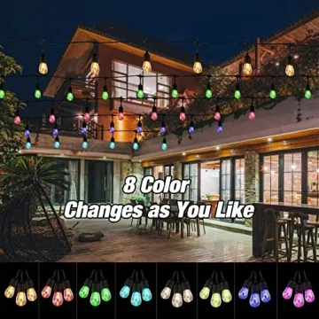 Color Changing IPStank Outdoor String Lights for Any Occasion
