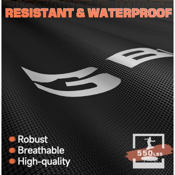 BCAN 450/550 LBS Foldable Mini Trampoline for Fun Workouts