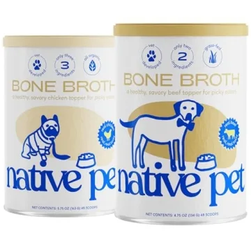 Native Pet Broth Bundle | Chicken & Beef Flavor Tasty Pet Food Topper for Picky Eaters