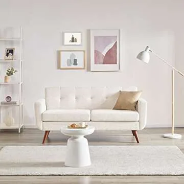 Tbfit 65" Loveseat Sofa Mid-Century Modern Design