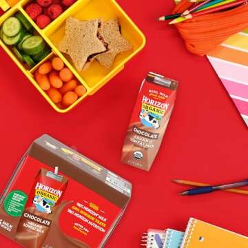 Horizon Organic Shelf-Stable 1% Low Fat Milk Boxes, Chocolate, 8 fl oz, 12 Pack