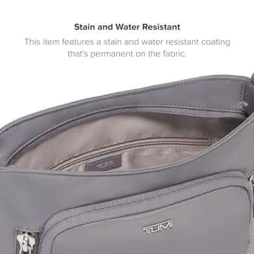 TUMI - Voyageur Tyler Crossbody - Nylon Crossbody Bag - Business, Travel Bag - Stain, Water-Resistant - Stylish Purse - Fog