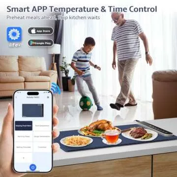 Electric Food Warming Mat for Buffet: Smart Food Warmer with App Control - Silicone Heating Mat for ...