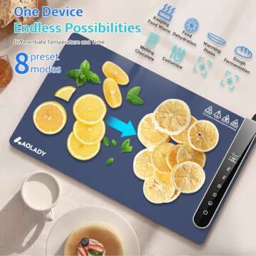 Electric Food Warming Mat for Buffet: Smart Food Warmer with App Control - Silicone Heating Mat for Food Portable Warming Trays for Parties to Keep Warm Heating Tray Gifts for Mom Mother Women