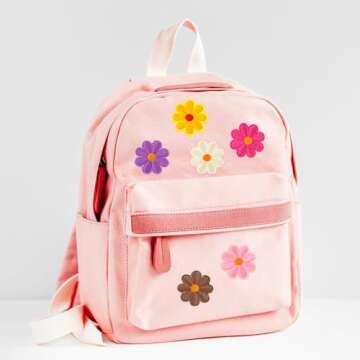 TIESOME 24PCS Sunflower Iron On Patches, Floral Clothing Repair Applique Aesthetics Embroidery Appli...