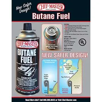 Premium Butane Fuel Canisters for Outdoor Cooking Essentials