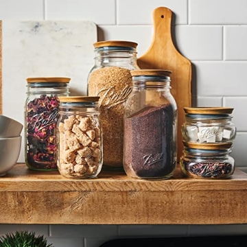 Ball® Wooden Jar Lids for Stylish Pantry Storage