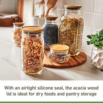 Ball® Wooden Jar Lids for Stylish Pantry Storage