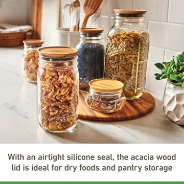 Ball® Wooden Jar Lids for Stylish Pantry Storage
