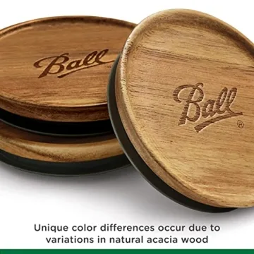 Ball® Wooden Jar Lids for Stylish Pantry Storage