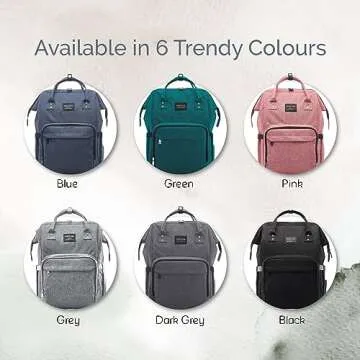 KiddyCare Diaper Bag Backpack | Travel Friendly Baby Bag | Stylish & Functional