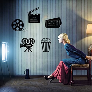 Home Movie Theater Decor 5 Piece Set for Cinematic Vibe