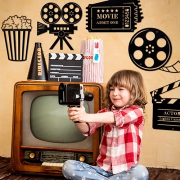 Home Movie Theater Decor 5 Piece Set for Cinematic Vibe