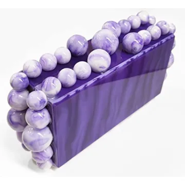 URAWOW Stylish Acrylic Evening Handbag for Parties