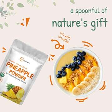 Organic Pineapple Powder, 8oz | Vegan & Non-GMO