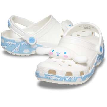 Crocs Unisex Hello Kitty Classic Clogs, Cinnamoroll, 6 US Men