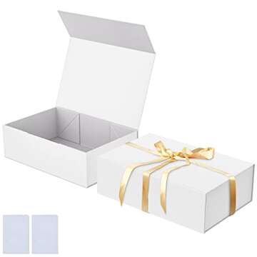 Luxury Large Gift Box 13.8"x9"x4.3" with Ribbon
