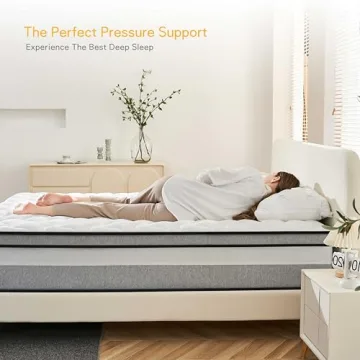 Nebulexx Full Size Mattress,10 inch Full Mattress in a Box,Individual Pocket Spring Motion Isolation,Soft and Breathable,Back Pain Relief,Colchones Full